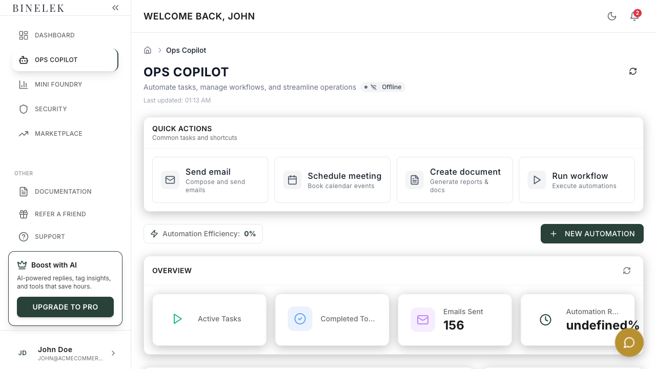 Ops Copilot - Task & Workflow Automation
